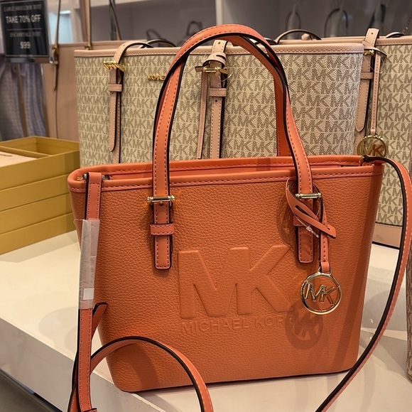 MICHAEL KORS
Jet Set Travel Extra-Small Embossed Pebbled Leather Tote Bag - Picture 14 of 16